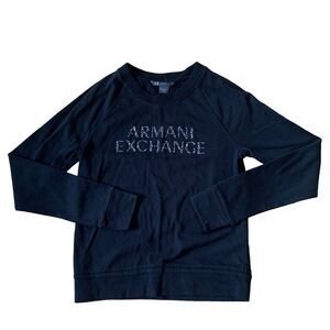 New Armani Exchange Black Sweater Size XXS